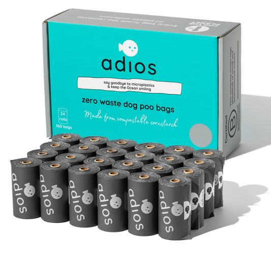 24 rolls in Grey (360 bags) - Non Handle