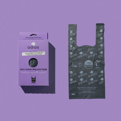 Large handled bags - 120pcs - "Loose" - Grey