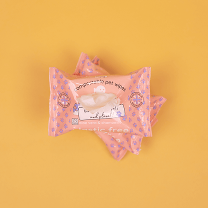 Compostable Pet Wipes 25pk