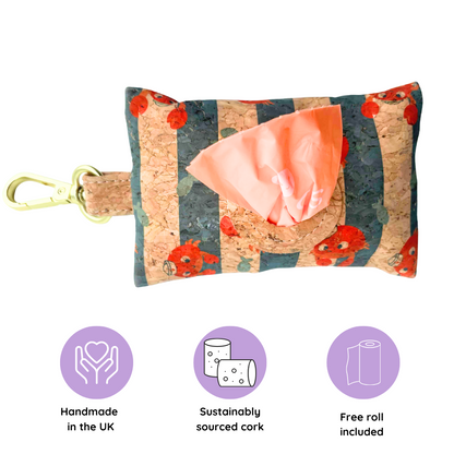 Handmade Natural Cork Poo Bag Holders