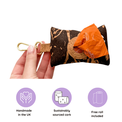 Handmade Natural Cork Poo Bag Holders