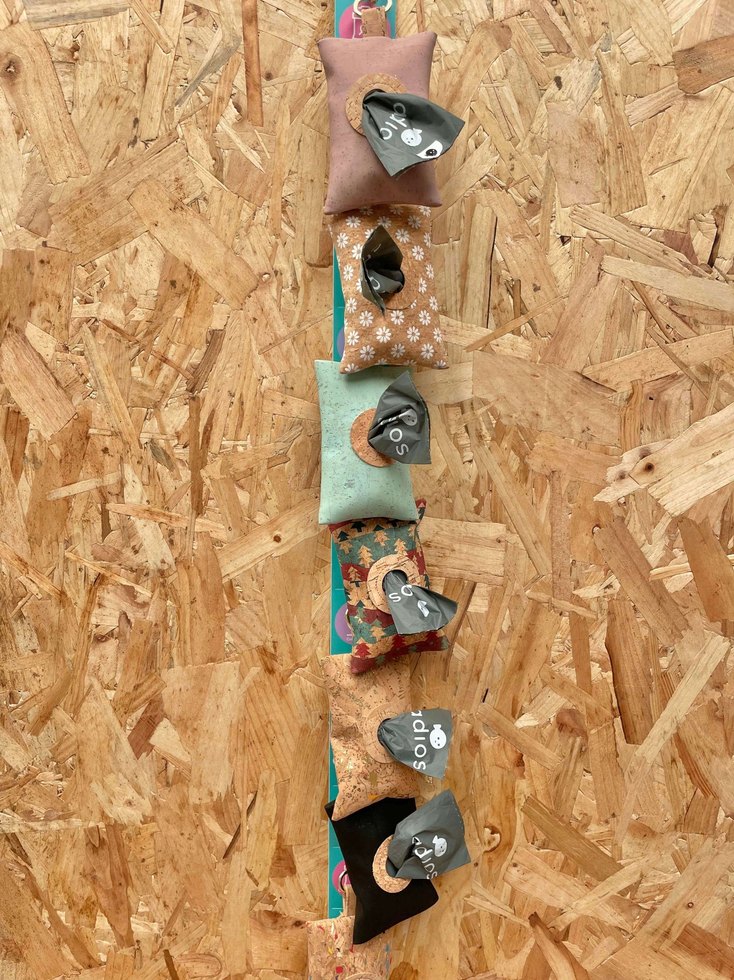 Handmade Natural Cork Poo Bag Holders