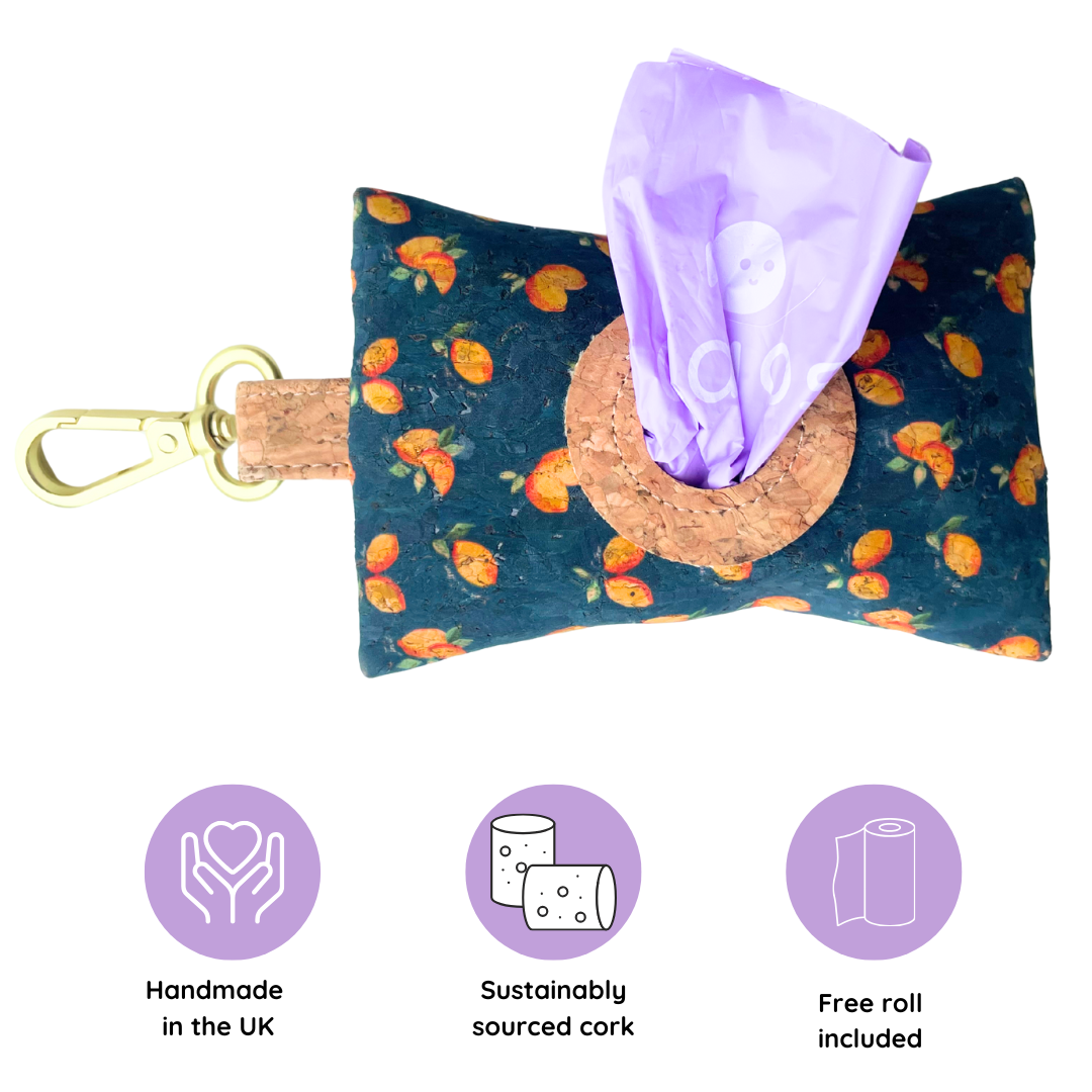 Handmade Natural Cork Poo Bag Holders