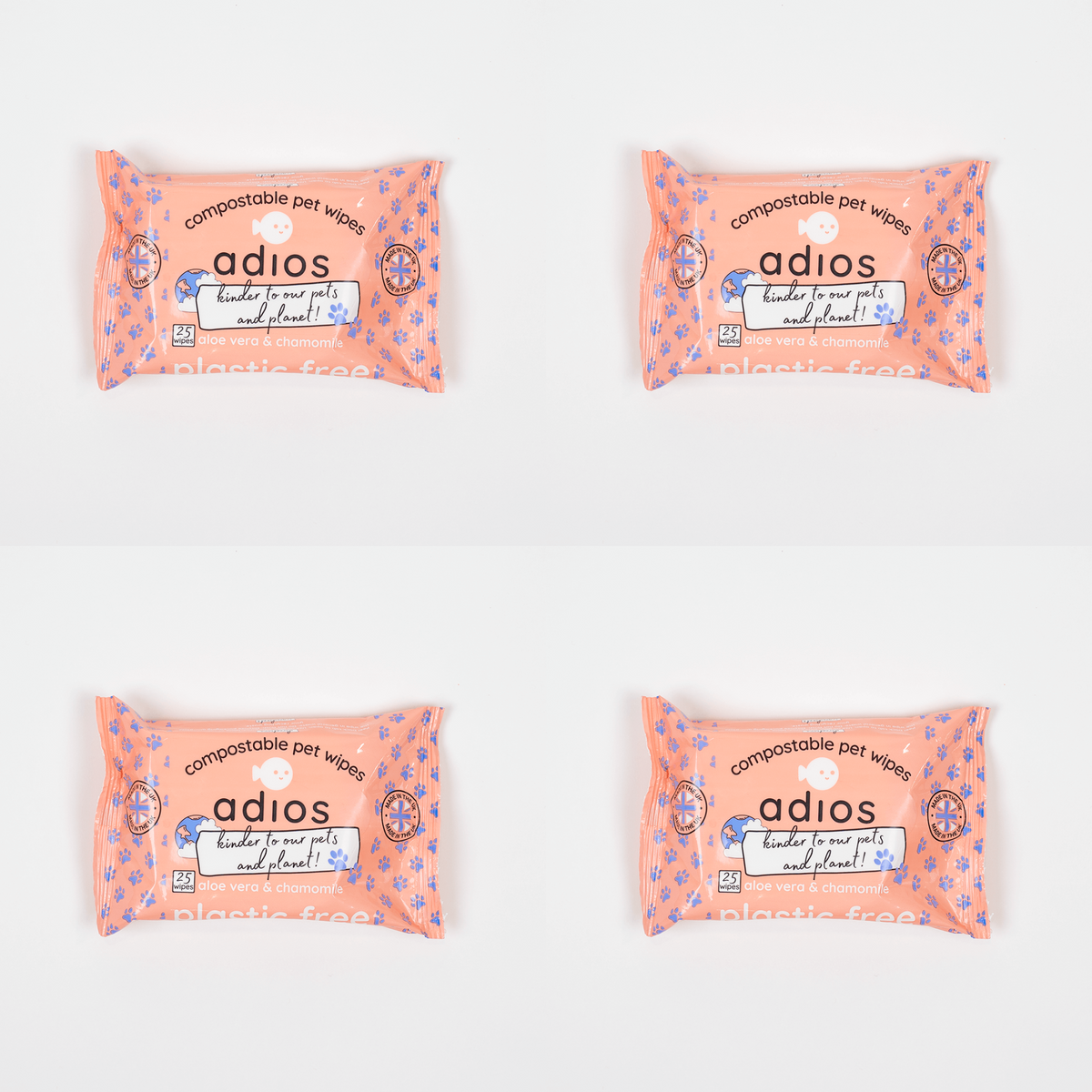 Compostable Pet Wipes 25pk