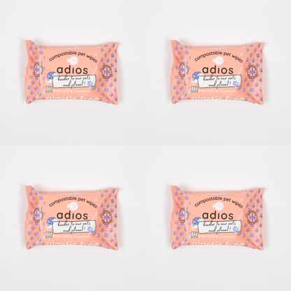 Compostable Pet Wipes 25pk